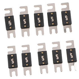 10pcs Car Flat ANL Blade Fuse Audio Electrical Protection Nickel Plated 120A