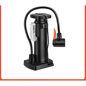 bơm đạp chân dùng bơm xe máy bơm xe đạp với các đầu van đa năng