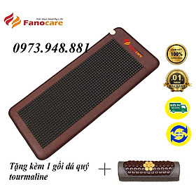 Mua Thảm đá nhiệt nóng tumaline  kích thước 70*165cm đá tròn (tặng kèm 1 gối đá tourmaline).