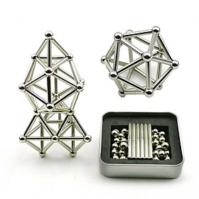 Bộ Đồ Chơi Xếp Hình Thông Minh Nam Châm, Thanh Bi Buckyball Chính Hãng