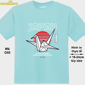 JAPAN, mã G55. Hãy tỏa sáng như kim cương, qua chiếc áo thun Goking siêu hot cho nam nữ trẻ em, áo phông cặp đôi, gia đình, đội nhóm - Biển, vải thun lạnh - 2