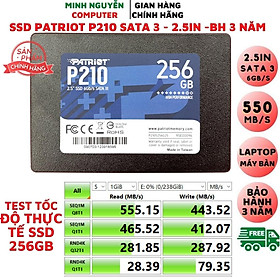 Ổ Cứng SSD 128GB, 256GB, 512GB PATRIOT P210 SATA 3 - 2.5INCH - New 100% - Hàng Chính Hãng