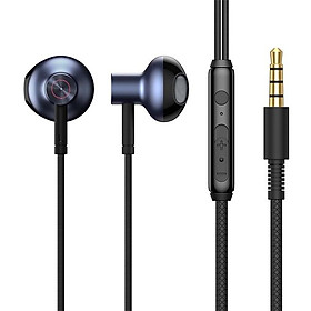 Tai Nghe Nhét Tai Baseus H19 Âm Thanh Nổi 6D Và Mic Cho Điện Thoại Xiaomi Có Dây 3.5mm - Hàng chính hãng