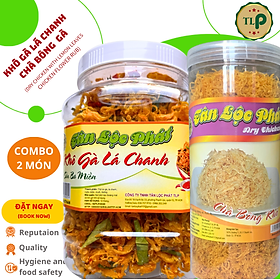 KHÔ GÀ LÁ CHANH HŨ 500G VÀ CHÀ BÔNG SỢI HŨ 250G TÂN LỘC PHÁT