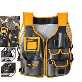 ÁO KHOÁT ĐỰNG DỤNG CỤ 510X600MM 80130 TOLSEN - HÀNG CHÍNH HÃNG