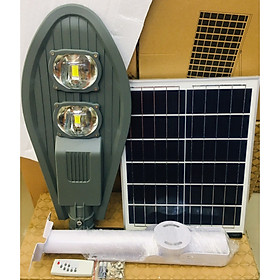 Đèn đường năng lượng mặt trời 100W - công nghệ COB - hình chiếc lá bóng led tiêt kiệm điện - ánh sáng trắng 