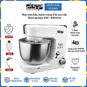 Mua Máy trộn bột  đánh trứng 3 tốc độ thương hiệu cao cấp DSP KM3030 - Dung tích: 5 lít - Công suất: 1000W - Hàng Nhập Khẩu