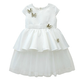 Đàm Bé Gái Công Chúa Thêu Hồ Điệp - MEEJENA, đầm bé gái 11-34 kg - 1900