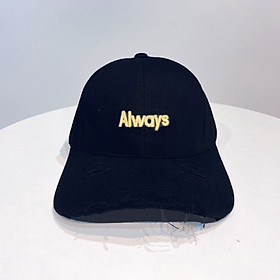 Mũ lưỡi trai - nón Ulzzang thêu chữ Always unisex nam nữ chống nắng phong cách đường phố, thời trang