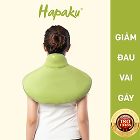 Bộ đai chườm nóng thảo dược giảm đau vai gáy dùng điện - Hapaku