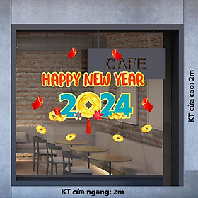 Mua DECAL TRANG TRÍ TẾT 2024 SỐ19