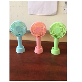 Mua Quạt Tích Điện Mini Cầm Tay Hoặc Để Bàn 3 Chế Độ Gió + TẶNG PIN + DÂY SẠC