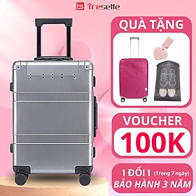 [SIZE 20 INCH] Vali kéo du lịch cao cấp chất liệu hợp kim nhôm nguyên khối nhập khẩu Hàn Quốc Tresette 2628