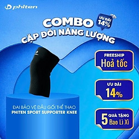 Đai bảo vệ đầu gối thể thao Phiten knee sport supporters AP151003/AP151004/AP151005