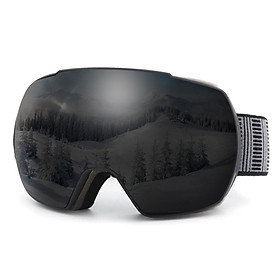 Kính Trượt Tuyết Chống Sương Mù Uv400 Bảo Vệ Snow Goggles Kính Banglong Xh128 - Màu Xám