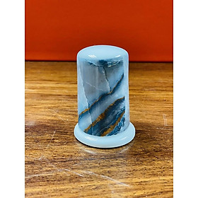 Mua Lọ đựng tăm bằng sứ xương cao cấp vân rạn xanh