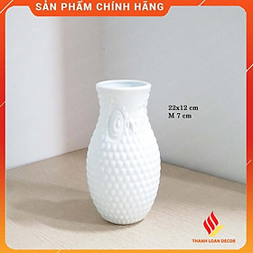 Mua Lọ hoa gốm Bát Tràng cỡ trung - Bình hoa decor sứ sương trang trí đẹp - Nhiều mẫu - Màu trắng