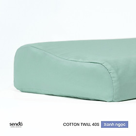 Vỏ gối cao su non Cotton Twill Hàn Quốc Sen Đá Home Bedding trơn màu, bao áo gối Memory Foam thô lụa cho người lớn