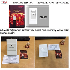 Mua BỘ NGẮT ĐIỆN DÙNG THẺ TỪ 32A LIOA CHO KHÁCH SẠN NHÀ NGHỈ