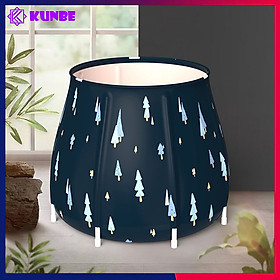 Bồn Tắm Ngâm Người Thảo Dược Có Thể Gấp Gọn KUNBE Cho Người Lớn Và Trẻ Em, Bồn Tắm Di Động Thông Minh, Chậu Tắm Xông Hơi Giữ Nhiệt Tiện Lợi