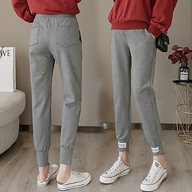 Quần Nỉ Bầù Dáng Thể Thao, Bo Gấu, Trẻ Trung, Thoải Mái