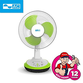 Quạt Bàn Sạc Tích Điện AC ARF03D123 30W Đa Năng 2 Trong 1 Tích Hợp Cổng Sạc Usb, Đèn Led - Hàng Chính Hãng - Màu Xanh Lá
