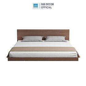 Giường Ngủ Tatami Bệt Phong Cách Nhật Màu Walnut GN28 SIB Decor