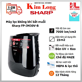 Mua Máy lọc không khí bắt muỗi Sharp FP-JM30V-B Plasmacluster ion  Công nghệ Inverter tiết kiệm điện- Hàng chính hãng
