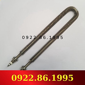 Điện trở sấy khô chữ U 40cm 50cm công suất 1kw 2kw điện áp 220V 380V có cánh tản nhiệt hàng nhập