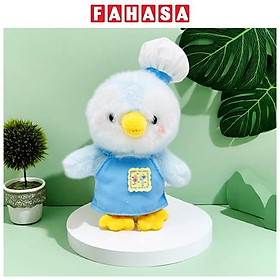 Móc Khóa Thú Bông Blue Penguin - HGT-19 - Tạp Dề Màu Xanh