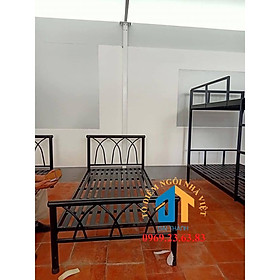 Mua Giường sắt tròn cao cấp đen chéo 160 x 200