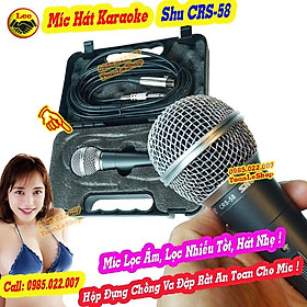 Mua MICRO KARAOKE SHU CRS 58 – MÍC HÁT NHẸ – MIC HÁT CÓ DÂY SHU CRS58 - GIÁ 01 MIC CRS58