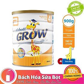 Sữa Bột Abbott Grow 4 DHA AW4M Dành Cho Trẻ 2 Tuổi Trở Lên (900g) - Tặng Gấu Bông Hươu Cao Cổ