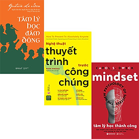 Combo 3 Cuốn Sách: Nghệ Thuật Thuyết Trình Trước Công Chúng + Tâm Lý Học Đám Đông + Tâm Lý Học Thành Công