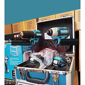BỘ MÁY KHOAN VÀ VẶN VÍT DÙNG PIN 12V 250W MAKITA CLX210SX1 (2 PIN 12V 1.5A 1 ĐẾ SẠC NHANH 1 HỘP ĐỰNG) - HÀNG CHÍNH HÃNG