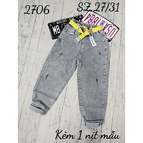 Quần jeans dài cho bé gái phối đồ đẹp phong cách từ 30-45kg hàng Quảng Châu