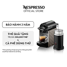 Mua Bộ máy pha cà phê Nespresso Pixie Titan & máy đánh sữa Aeroccino 3 - Hàng chính hãng