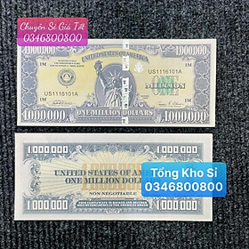 Tờ Tiền 1 Triệu USD Lưu Niệm, Triệu Đô Siêu Cấp Mỹ Kỷ Niệm Có Bảo An Huỳnh Quang Đẹp Mắt