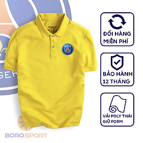 Áo Polo Boro Sport Chất Liệu Vải Poly Thái Giữ Form Thiết Kế Thời Trang Năng Động Paris Saint-Germain