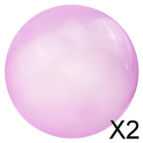 2xInflatable Bubble Ball Super Stretch Bubbles Balloon Outdoor Party Purple L