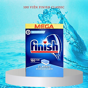 Viên rửa bát Finish Classic 100 viên - hương Chanh