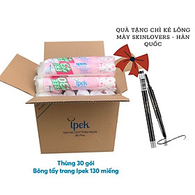 Combo 1 thùng bông tẩy trang Ipek 130 miếng ( 30 gói x 130 )