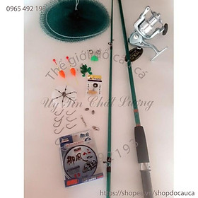 Bộ cần câu shimamo đặc 2 khúc máy yolo tặng kèm phụ kiện