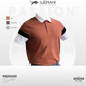 Áo thun polo nam Leman PL236 Vải Cotton Pique cao cấp Regular form