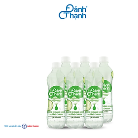 Lốc 6 chai Nước Khoáng Thiên Nhiên Có Ga Đảnh Thạnh Khoáng Chanh 430ml