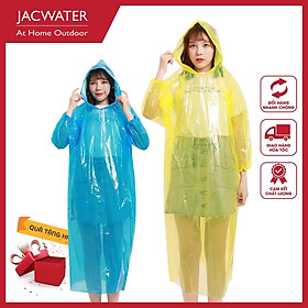 Áo mưa giấy nam nữ nhiều màu sắc đi đường tiện lợi nhỏ gọn tái sử dụng nhiều lần JACWATER v441