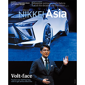 Ảnh bìa Nikkei Asia - 2023: VOLT-FACE - 14.23 tạp chí kinh tế nước ngoài, nhập khẩu từ Singapore