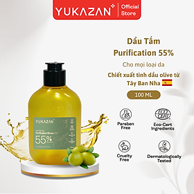 Dầu Tắm Yukazan Purification 55% 100ML - Tinh dầu hoa chuông xanh, olive và bơ hạt mỡ dưỡng ẩm giúp da mềm mịn