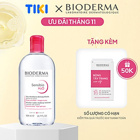 Nước tẩy trang Công Nghệ Micella Bioderma Sensibio H2O