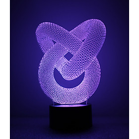 Mua Đèn ngủ 3D - Vòng tròn lồng nhau công tắc cảm ứng